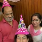 Karishma-Sharma-with-her-Father-lal-sharma-and-her-mother