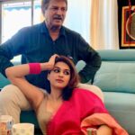 Shraddha Das With Her Father